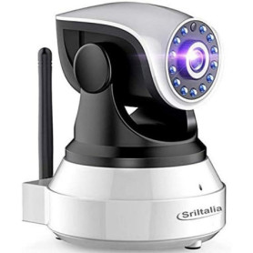 Sricam SP017 Camera Surveillance WiFi 1080P Caméra de Surveillance sans Fil, Camera IP WiFi 1080p, P2P avec Microphone et Haut P