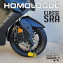 FR SECURITE FR50 Antivol Moto Homologué SRA, Bloque Disque Mini U ø18mm en Acier Cémenté, Testé contre Sciage Coupe-Boulons, Blo