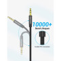 Vention Câble Jack Audio Câble Auxiliaire 3.5mm Mâle vers Mâle Nylon Tressé Jack Stéréo Câble Aux Voiture pour Autoradios, iPhon