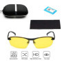 SunAurora Lunettes de Conduite de Nuit,HD Anti-éblouissement Polarisé Sécurité des Lunettes,Protection UV400,Réduire la Fatigue 
