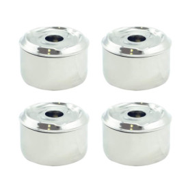 Hostelnovo - Lot de 4 Cendriers à Eau avec Couvercle - Accessoire fumeur Anti-odeurs et Anti-fumée - Dimensions 9 x 7 cm - Porta
