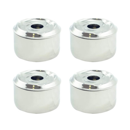 Hostelnovo - Lot de 4 Cendriers à Eau avec Couvercle - Accessoire fumeur Anti-odeurs et Anti-fumée - Dimensions 9 x 7 cm - Porta
