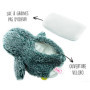 Bouillotte Micro-Onde Peluche (23 cm) - Bouillotte Peluche - Peluche Bouillotte Pingouin - Peluche Chauffante - Bouillotte Doudo