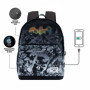 DC Comics Batman Skulls-Sac à dos HS 1.3, Noir