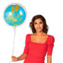 Boland 53241 - Ballon gonflable Hello Boy - Diamètre : 45 cm - À remplir - À l'hélium - Pour fête prénatale, naissance, garçon, 