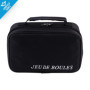 Engelhart - 010207 - Jeu de Boules 2 x 3 Noires et Grises - 74 mm - Triplette - Jeu de Petanque - 6 Boules de Pétanque, Sac en N