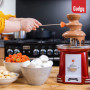 Gadgy Fontaine à Chocolat à 3 niveaux - Fontaine à Chocolat en Acier Inoxydable - Fontaine à Chocolat Retro Look - Fondue à Choc