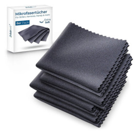 Zrilubkrelz® 8 Chiffon lunettes de vue - 20x20cm - Extra doux - Pour lunettes, lentilles et ecrans - Lingettes lunettes