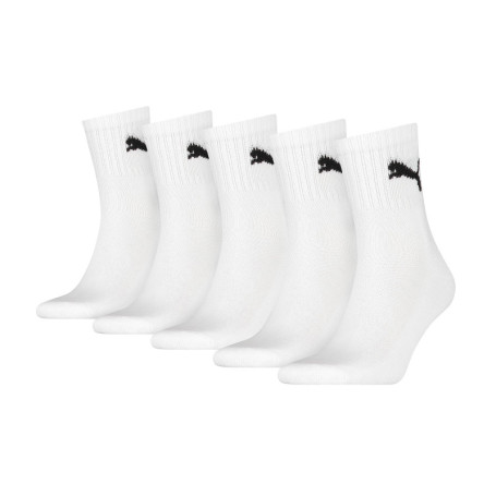 Puma Short Chaussettes, Blanc, 39/42 (Lot de 5) Unisexe