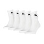 Puma Short Chaussettes, Blanc, 39/42 (Lot de 5) Unisexe