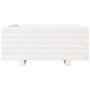 vidaXL Jardinière Blanc 60x60x26,5 cm Bois de pin Massif, jardinière d'extérieur, bac à Fleurs, boîte à Plantes, jardinière de t