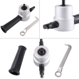 Fafeicy kit d'outils de coupe de grignoteuse à double tête pour tôle, pour atelier, bricolage à domicile et réparation de voitur