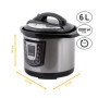 TZS First Austria Autocuiseur Multifonction 6L, Multicuiseur Electrique avec 9 Programmes, Fonction Maintien au Chaud et Minuter