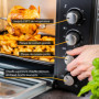 TZS First Austria Mini Four Electrique 30L, 3200W, Four Posable à Convection avec Minuteur 0-60 min, Grille et Plaque de Four av