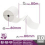 Rouleaux thermiques 80mm x 80m x 12mm – Bobine papier thermique pour caisse enregistreuse avec imprimante de ticket - Rouleau th