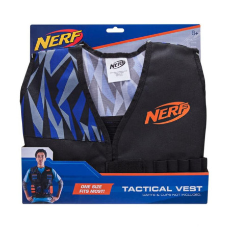 Nerf Elite Gilet, NER0157, Bleu et gris, Unique