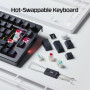 HyperX Alloy Rise 75 Wireless – Clavier de Jeu mécanique 75% remplaçable à Chaud, PC, rétroéclairage jusqu'à 80 Heures, Double s