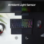 HyperX Alloy Rise 75 Wireless – Clavier de Jeu mécanique 75% remplaçable à Chaud, PC, rétroéclairage jusqu'à 80 Heures, Double s