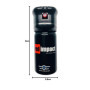 REDimpact Spray Anti Agression de Poche Gel 40 ML - Taille Standard - Format : Sac a Main Femme, Manteau Femme, Sacoche Homme, V