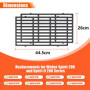 GFTIME 7637 44,5 CM Grille Cuisson pour Weber Spirit I & II 200, Spirit 200 E-210, E-220, S-210, S-220 (Boutons de Commande Avan