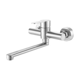 Robinet Mural Cuisine, Robinet Cuisine Mural, Robinet de cuisine rotatif à 360° en acier inoxydable, 304 Cuisine Robinetterie Ea