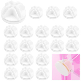 LANSKYLAN 20 Pcs Connecteur en Plastique de Cube Connecteurs Cubiques en Plastique Clip Organisateur Modulaire en Rainure Croisé