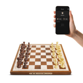 Jeux d'échecs électroniques Chessnut Air - Échiquier en Bois Fait Main, LED, IA adaptative et Application