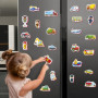 Little World Grand Lot de 24 aimants de réfrigérateur en Mousse pour Enfants de 1 an – Aimants d'apprentissage pour bébé – Aiman
