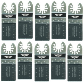 TopsTools FA35B_10 Lames de coupe en métal à ajustement rapide 10 x 35mm compatibles avec l'outil multifonction Dewalt Stanley B