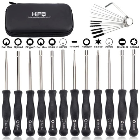 Biuhpa Set de 12 Outils de Réglage de Carburateur Réglage Tronçonneuse Tournevis Reglage Carburateur Tronconneuse 2 Temps Tourne