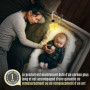 ErgoJoJo Veilleuse Bébé Étoile à Clip, Lumière Chaude Graduable, avec 6 Niveaux de Luminosité Veilleuse Enfant Allaitement - Lam