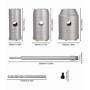 Jeu de Scie Cloche Beton avec 350 mm est SDS Plus Poignée Barre de Connexion avec 30 40 50 mm Trepans pour Beton pour Percer Des