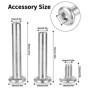 Roulette Valise, Roue Valise en Caoutchouc de 50x18mm avec Rondelles, Clés Et Vis, Roue Valise Universelle pour Bagages Pouvant 