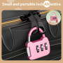 Lot de 7 cadenas à combinaison à 3 chiffres - Avec code numérique - Mini cadenas à bagages - Pour voyage, valise, sac à dos, val