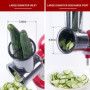 Trancheuse pour hachoir KitchenAid, hachoir à légumes, râpe à fromage, fruits, coupe-salade, accessoires avec 5 lames Gdrtwwh
