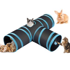 Tunnel Jeu Pet Tube Pliable Jouet pour Les Chats Lapins Chiens
