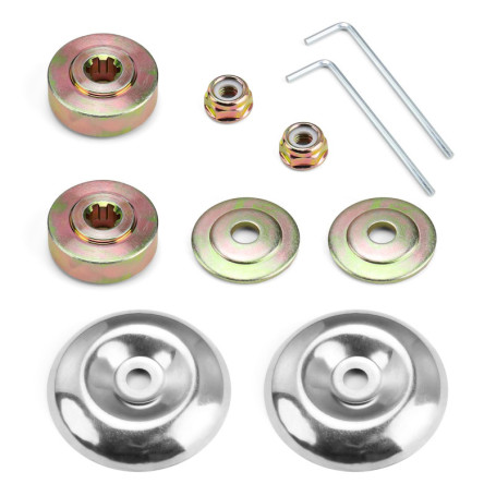 SPRHR 10 Pièces Detachees Debroussailleuse, Kit Ecrou Tete Debroussailleuse Universelle, Kit Fixation Ecrou Lame Boîte, pour Pie