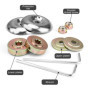SPRHR 10 Pièces Detachees Debroussailleuse, Kit Ecrou Tete Debroussailleuse Universelle, Kit Fixation Ecrou Lame Boîte, pour Pie