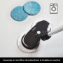AirCraft PowerGlide Nettoyeur de sol dur sans fil rechargeable avec 6 tampons (2 nettoyages, 2 polissages et 2 tampons à récurer
