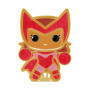 Funko Pop! Large Enamel Pin MARVEL: GINGERBREAD - Scarlet Witch - SCARLETT - Marvel ComicsPin en Émail - Broche Fantaisie Mignon