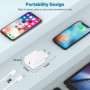 Chargeur Rapide pour Apple iPhone 14/14 Plus/14 Pro/14 Pro Max/13/13 Pro/12/11/SE/X/8, Certifié MFI 20W Chargeur USB C Prise Cha