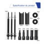 XSTARYE 9-23mm Moto Extracteur de Roulements Interieur avec valises moulées par soufflage Arrache Roulement avec 5 Pinces pour R
