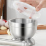 Bekith Mortier et Pilon en Acier Inoxydable brossé 18/8 Broyeur à épices Broyeur à pilules Molcajete Bol à Herbes
