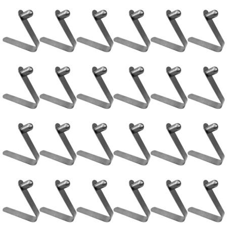 10x6mm Kayak Pale Boutons-pression,24 Paquet Clips de Pagaie de Kayak en Acier Inoxydable,Clips à Ressort de Kayak,Clip à Ressor