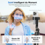 Jeebel Trépied à Suivi Automatique du Visage - 180cm Perches Selfie Extensible avec Lumière LED/Commande Gestuelle/NO App/360° R