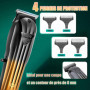 VGR 644 Tondeuse pour Hommes Professionnelle, Tondeuse à Barbe Sans Fil & Rasoir Électrique, Kit de Coupe de Cheveux Rechargeabl