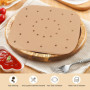 100 Feuilles Papier pour Friteuse à Air, Perforé Papier à Vapeur sulfurisé Carré de cuisson, Parchemin résistant à la chaleur, A
