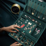 talifoca Boite a Bijoux Femme Fille, Boîte à Bijoux Velours Trois Couche Verrouillable Grande Capacité Boite de Rangement Bijoux