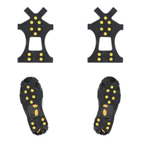 2 pcs Crampons antidérapants,Glace Traction Antidérapant, Inoxydable Crampons,Crampon à Neige Antidérapant,Glace Traction Crampo