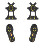 2 pcs Crampons antidérapants,Glace Traction Antidérapant, Inoxydable Crampons,Crampon à Neige Antidérapant,Glace Traction Crampo